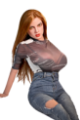 Bild von Suzzi 158 cm / D Körbchengröße / TPE sexdoll mit Silikonkopf - M-Series