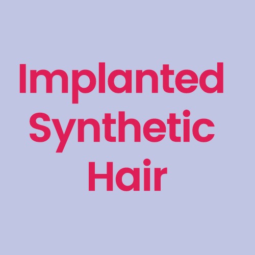 Implantované vlasy / Syntetické [+ 3 820 Kč]